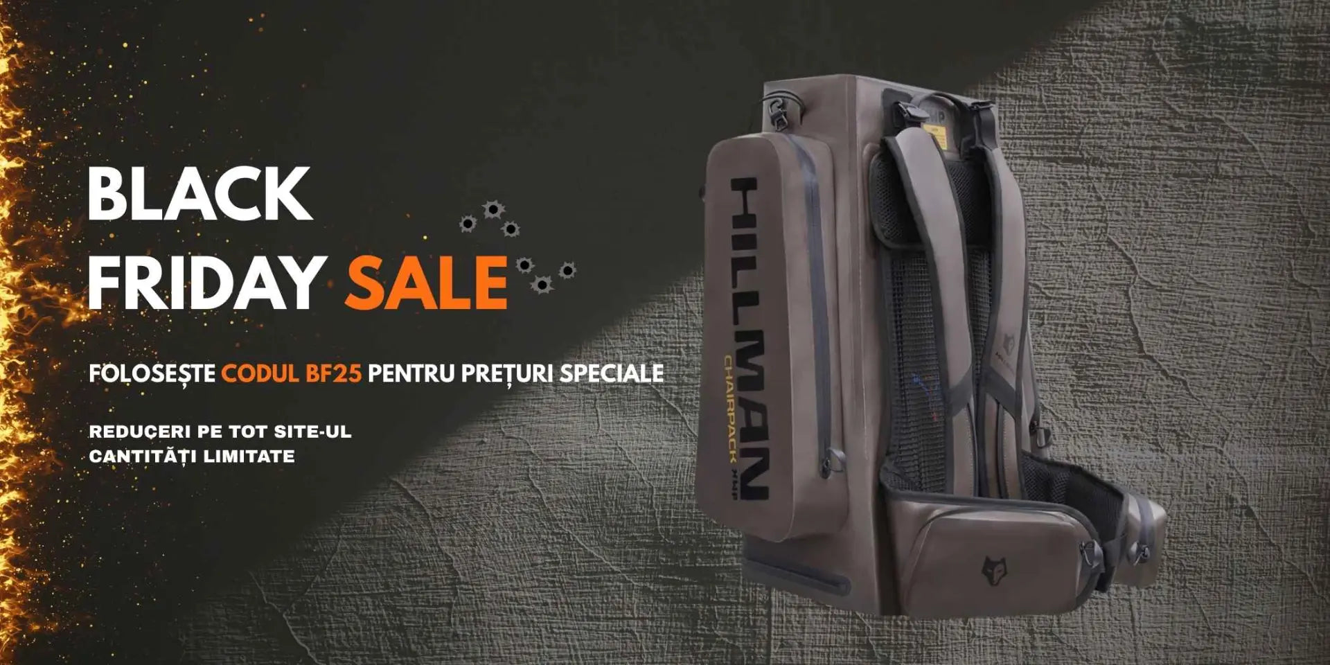 Reduceri Black Friday la echipament premium de vânătoare Hillman - folosește codul BF25