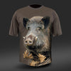 Tricou Vanatoare din Bumbac Porc Salbatic DGT -  Maneca Scurta